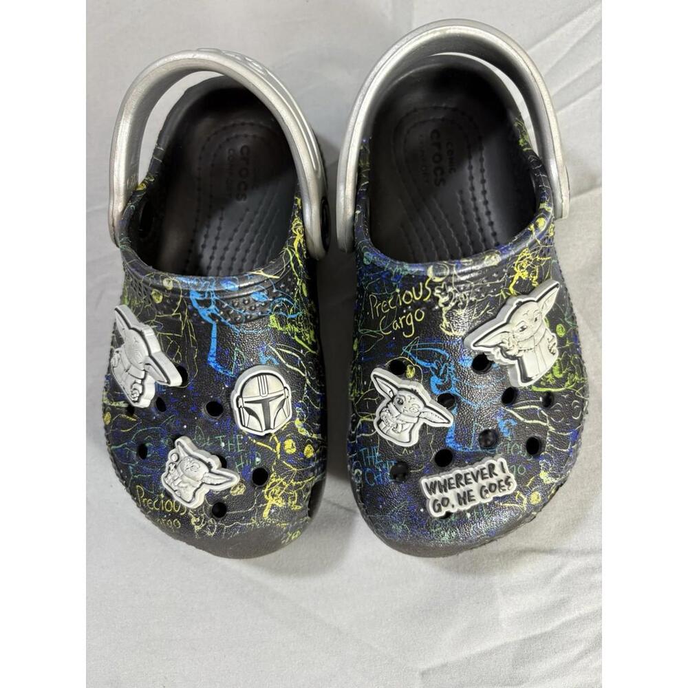 Crocs x Disney Star Wars Mandalorian Grogu Classic Clogs Toddler/Kids sz. C7